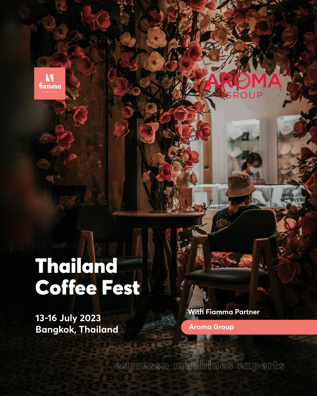 Fiamma no Thailand Coffee Fest, 13-16 de Julho