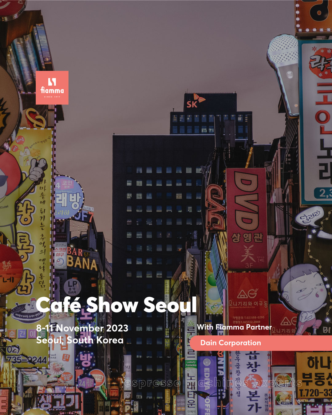 Fiamma au salon Seoul Café Show